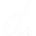 White Divot "d." logo on transparent background